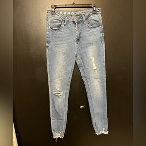 Song jeans! High rise skinny!